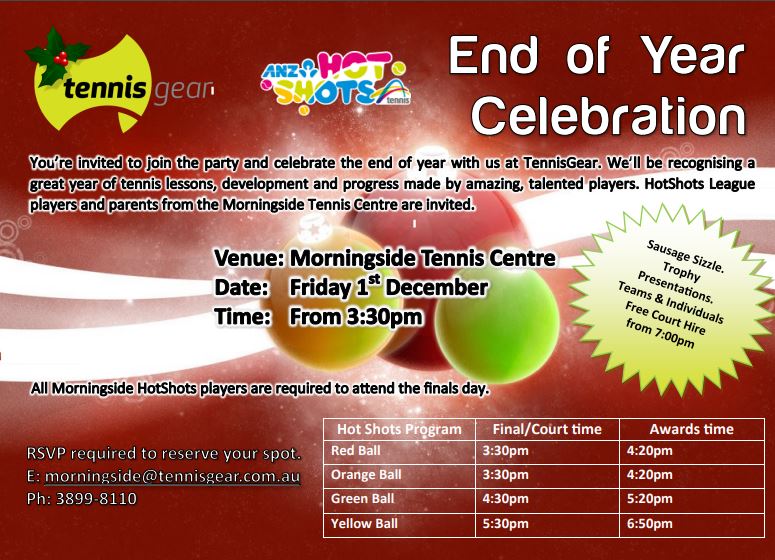 Hot Shot League End of Year Celebration and Finals Day