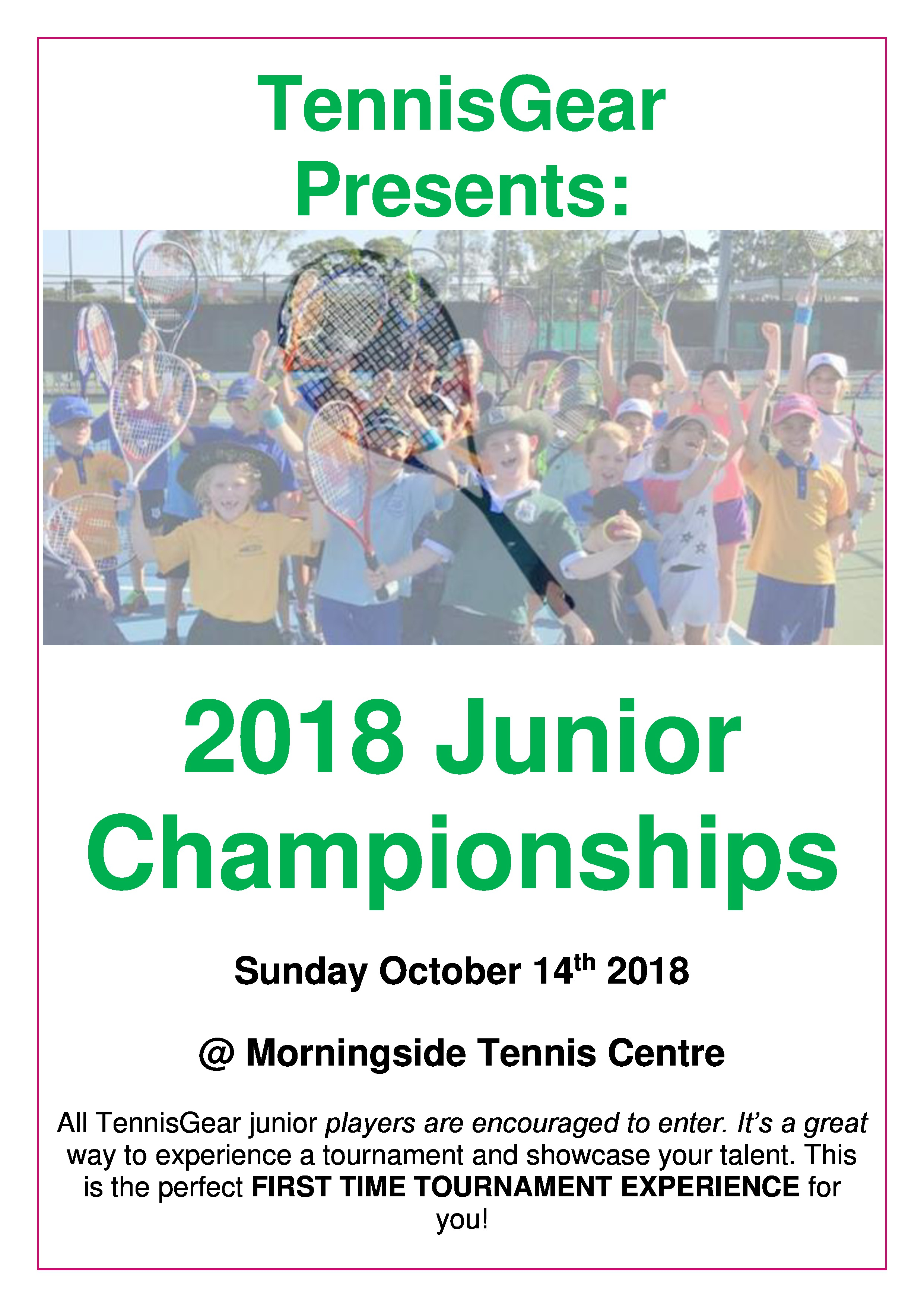 TennisGear Junior Club Championships 2018