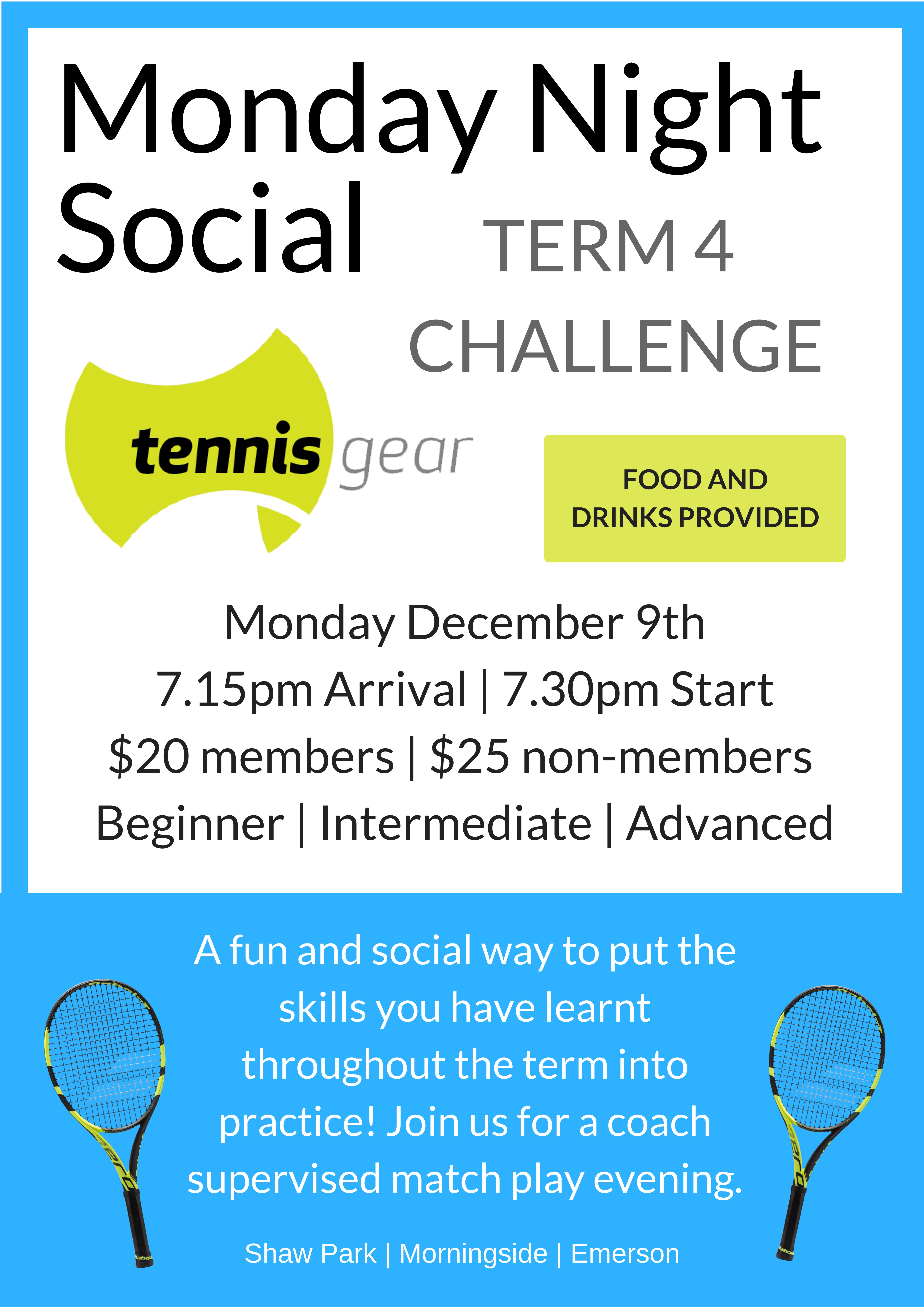 The final Adult Social Challenge Date is set for 2019!